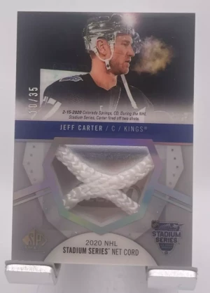 2020 SP Game Used NHL Stadium Series Material Net Cord /35 Jeff Carter #SSNC-JC front